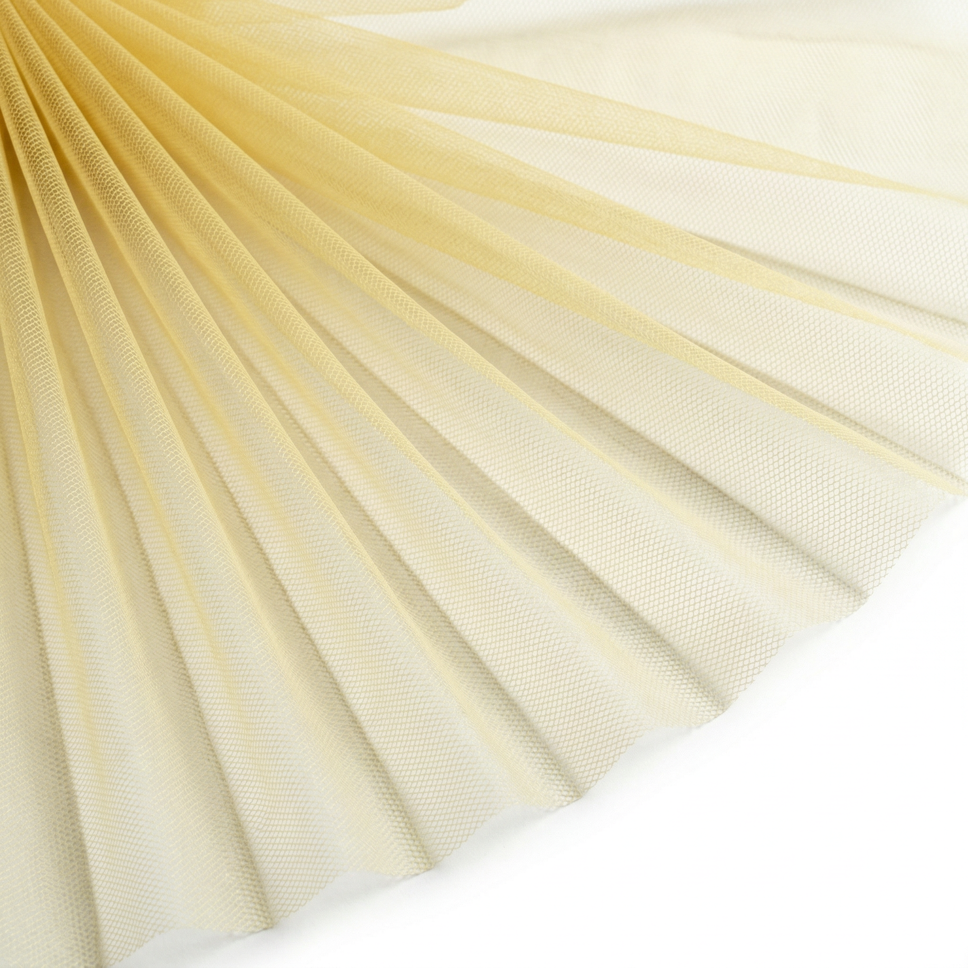 Tissu Tulle Souple Jaune Paille