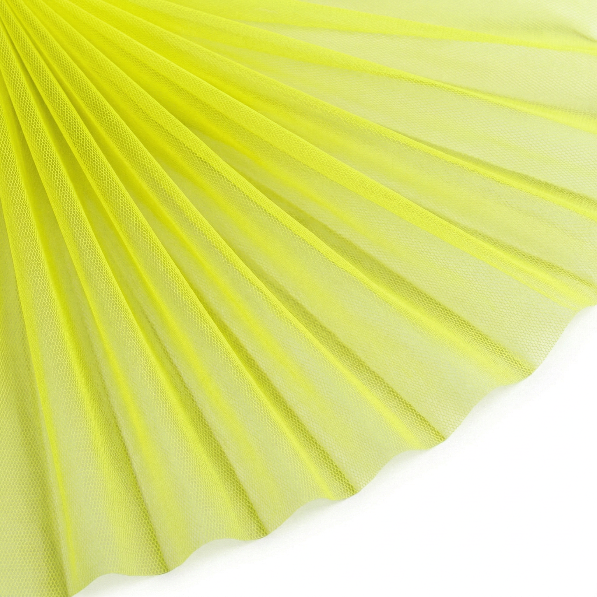 Tissu Tulle Souple Jaune Vif