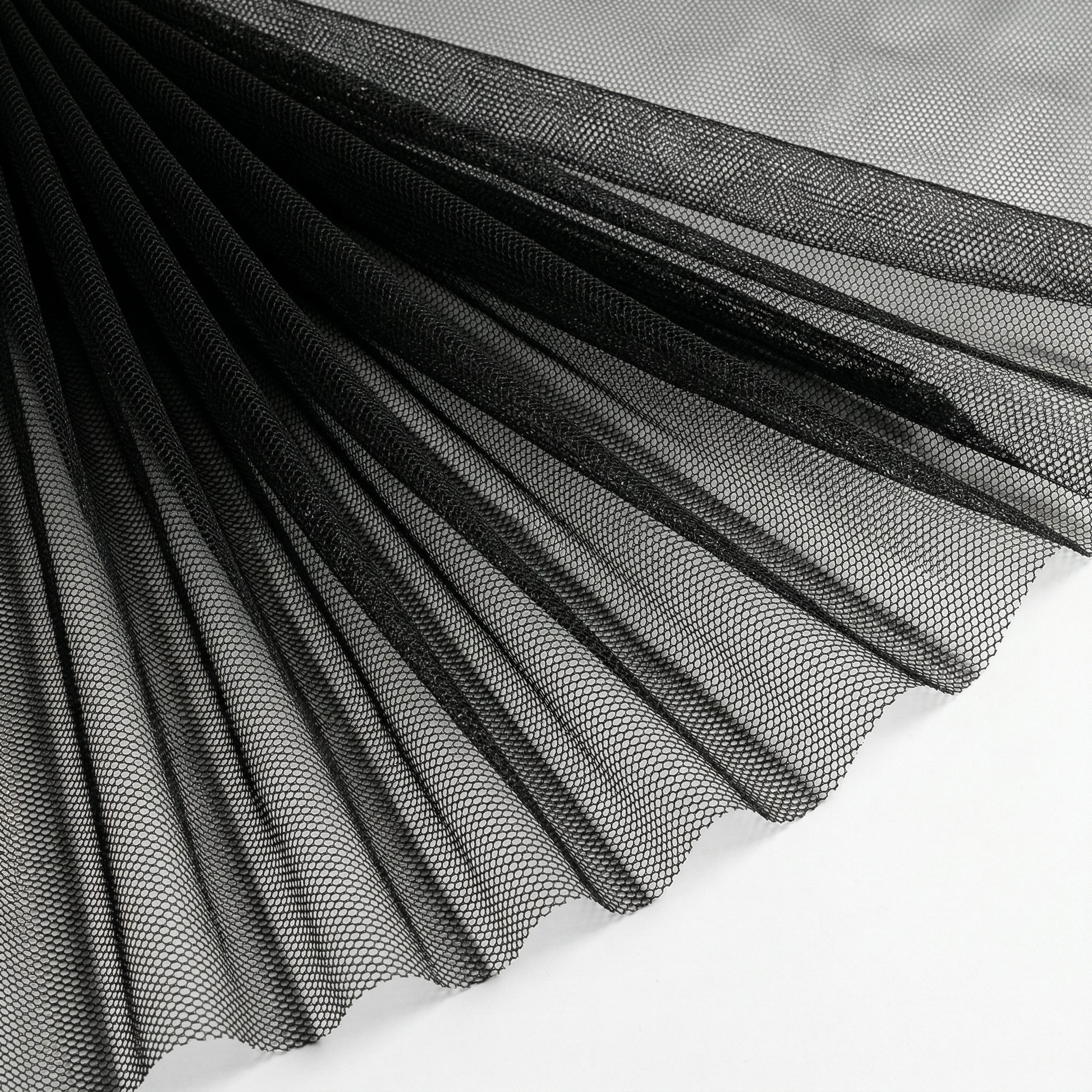 Tissu Tulle Souple Noir