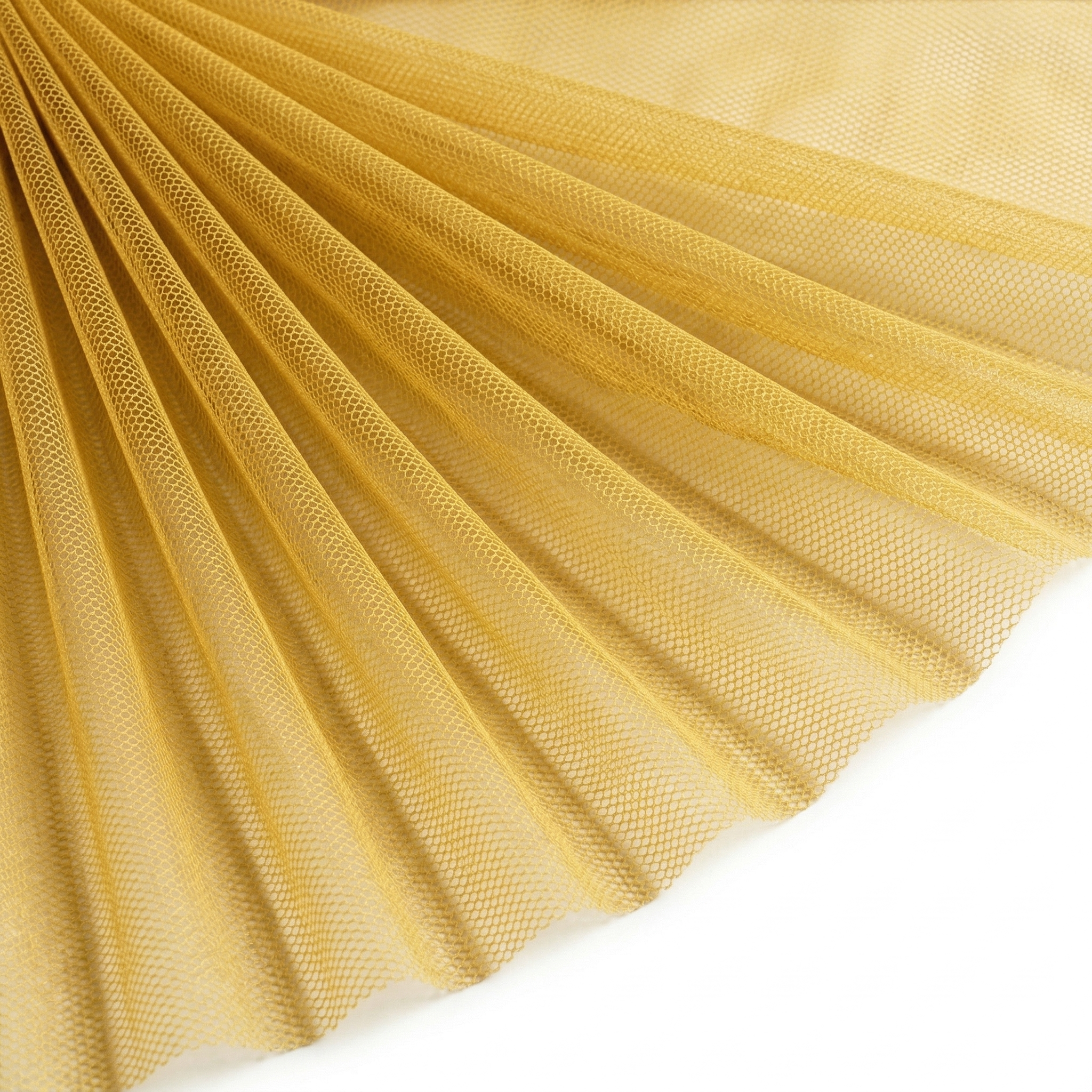 Tissu Tulle Souple Or