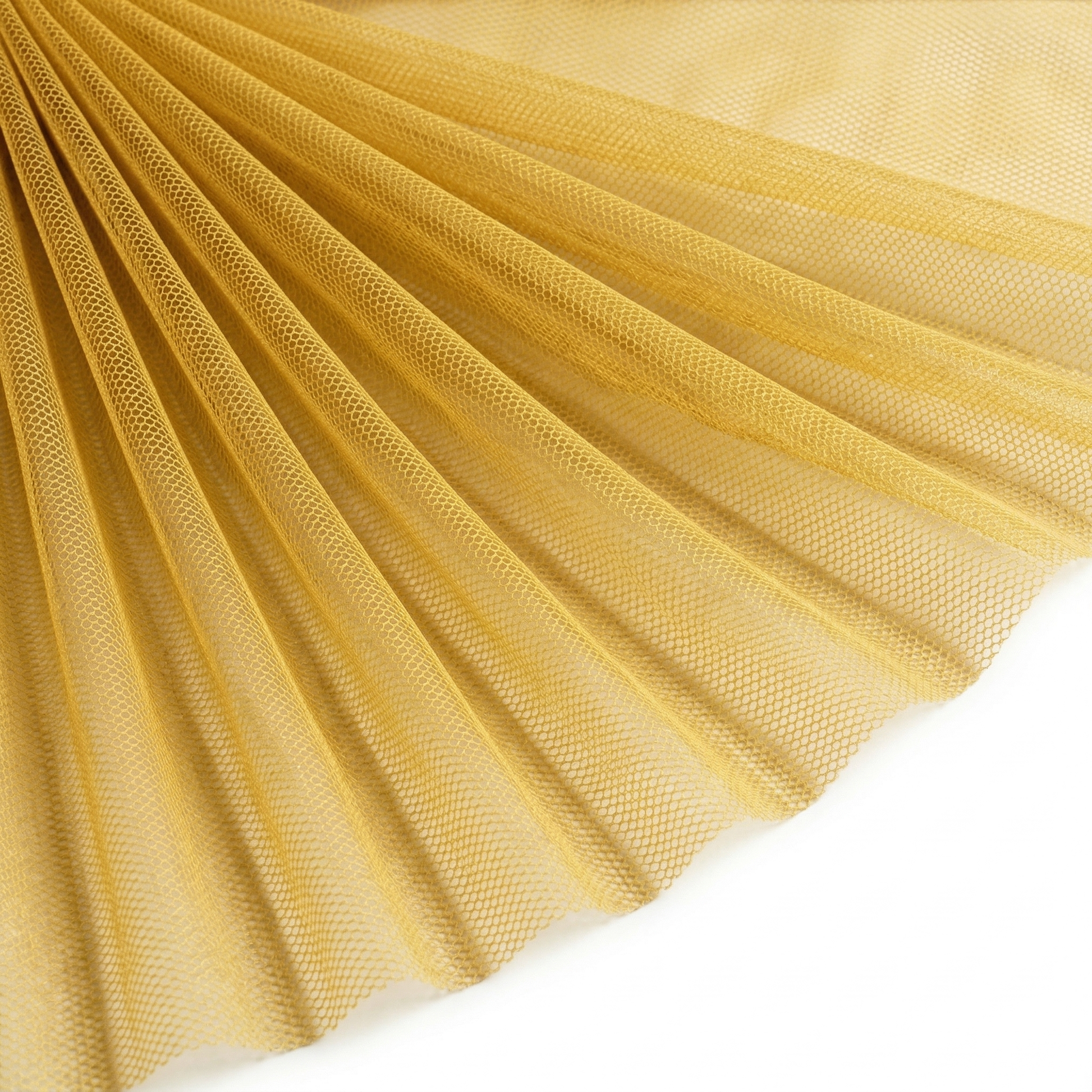 Tissu Tulle Souple Or