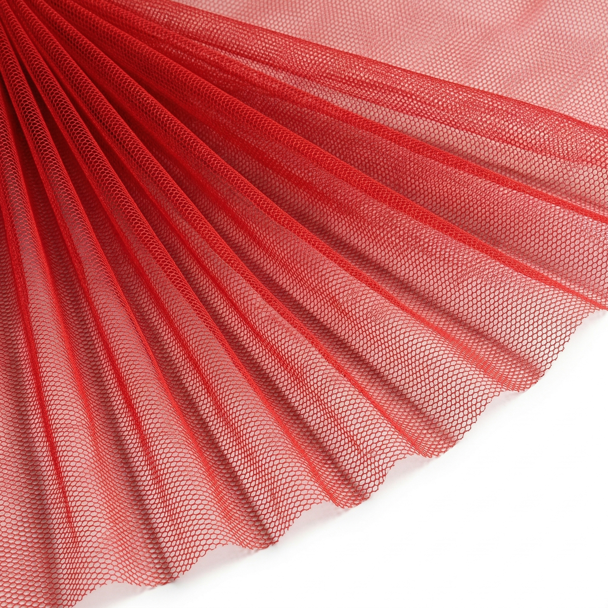 Tissu Tulle Souple Rouge
