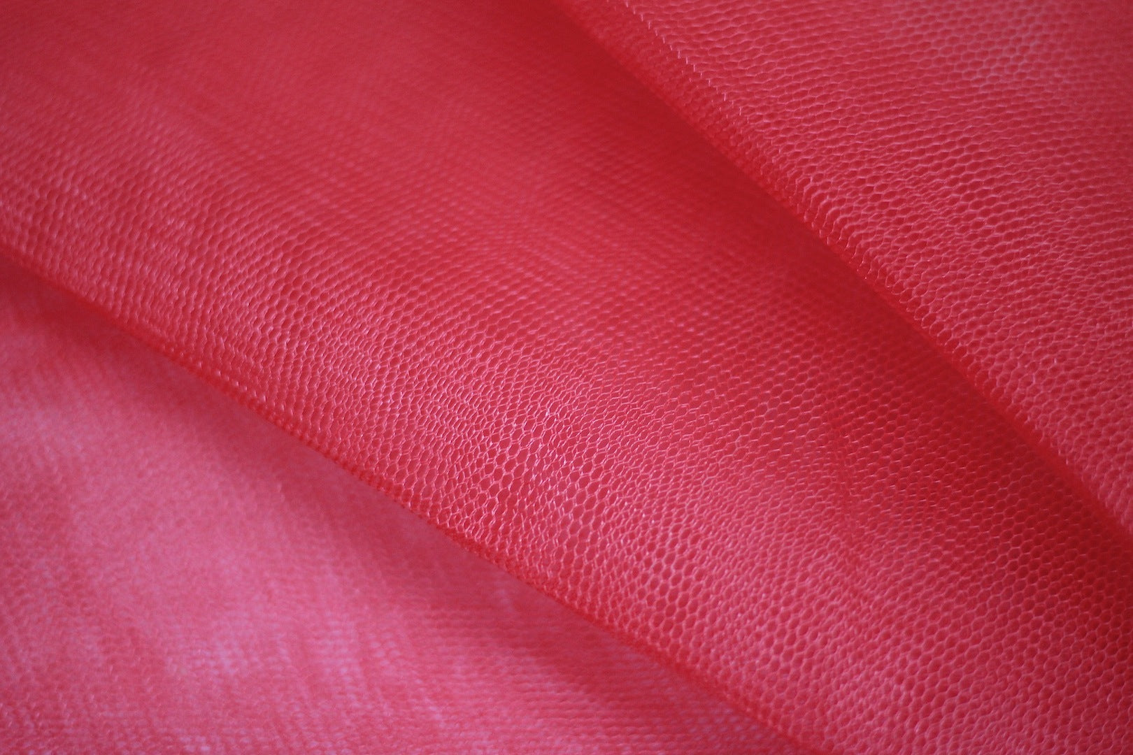 Tissu Tulle Souple Rouge
