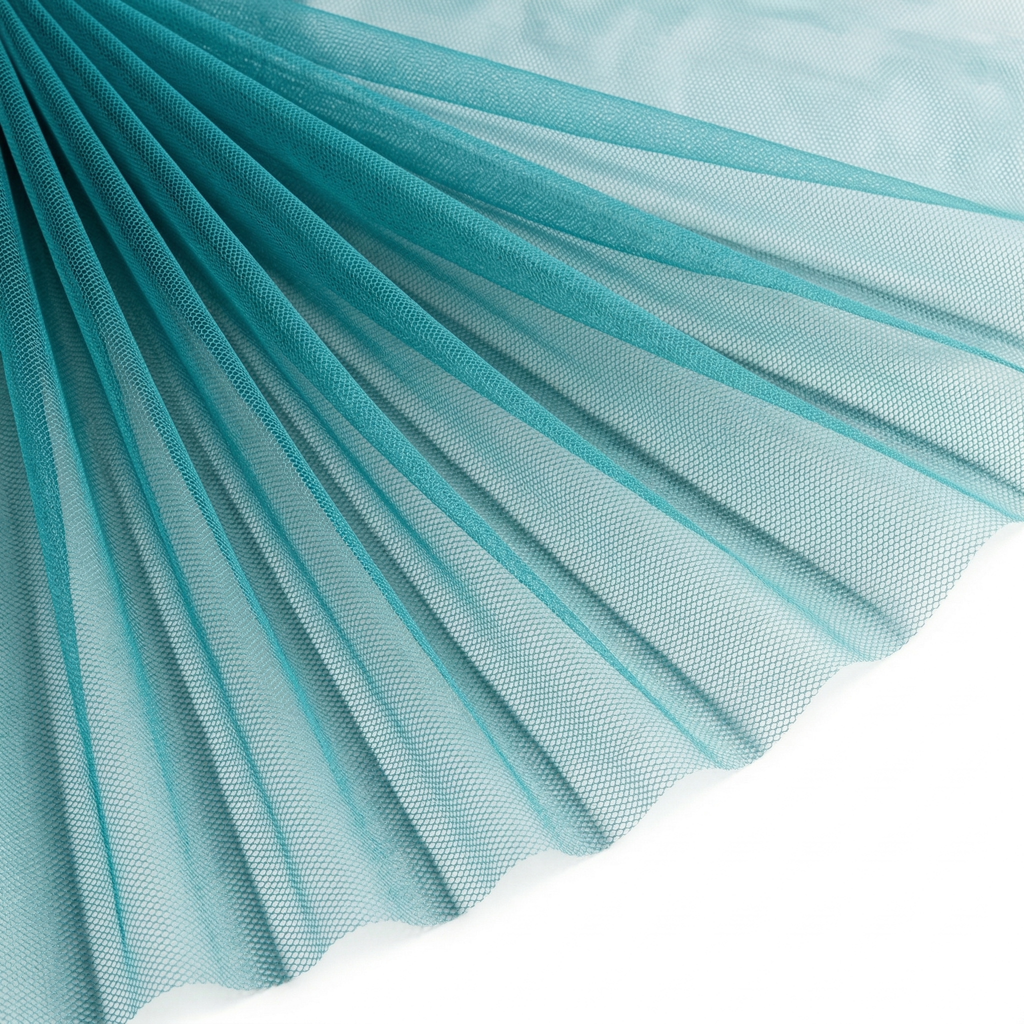 Tissu Tulle Souple Turquoise