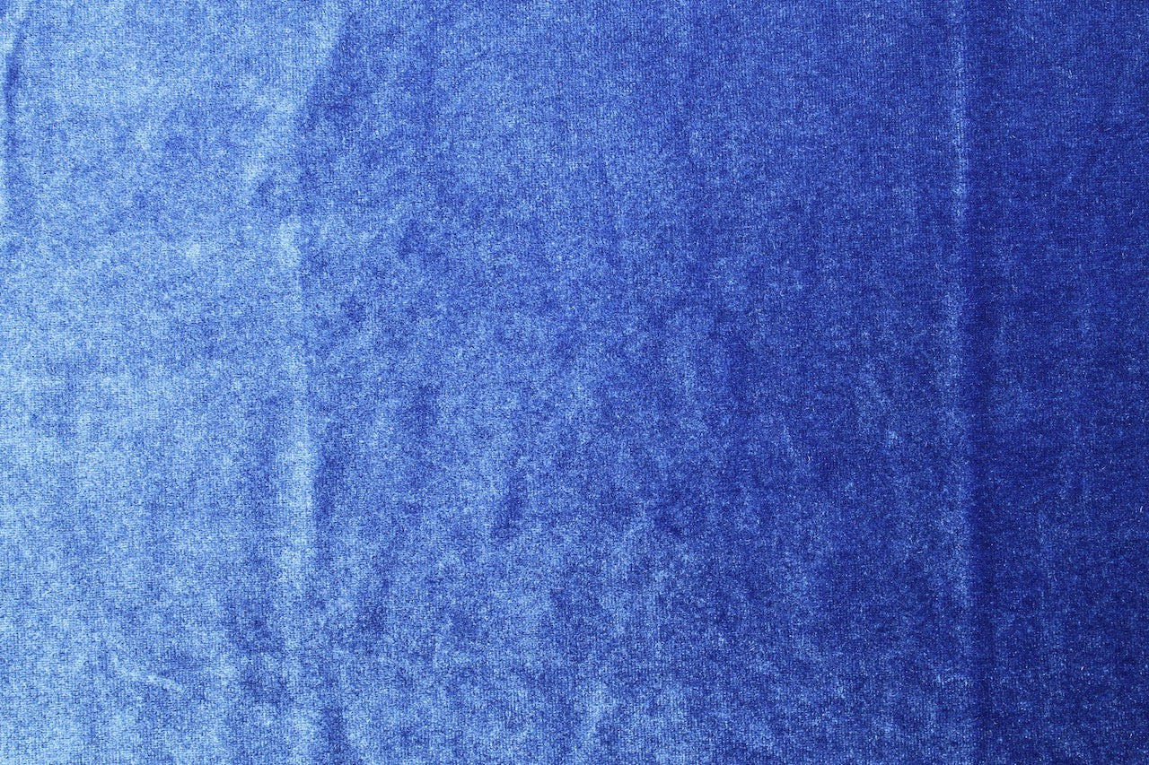 Tissu Velours Extensible Uni Indigo clair