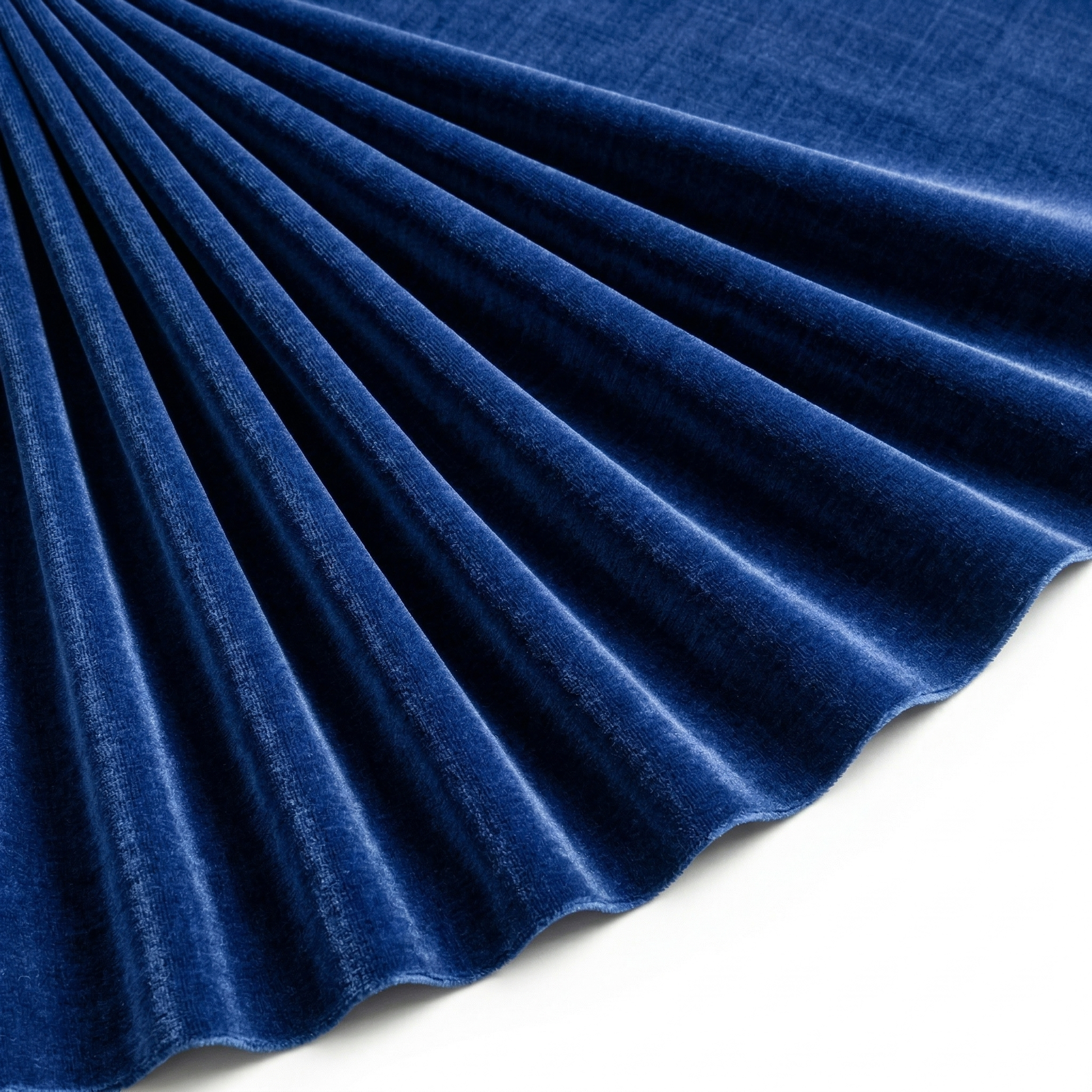 Tissu Velours Extensible Uni Indigo clair