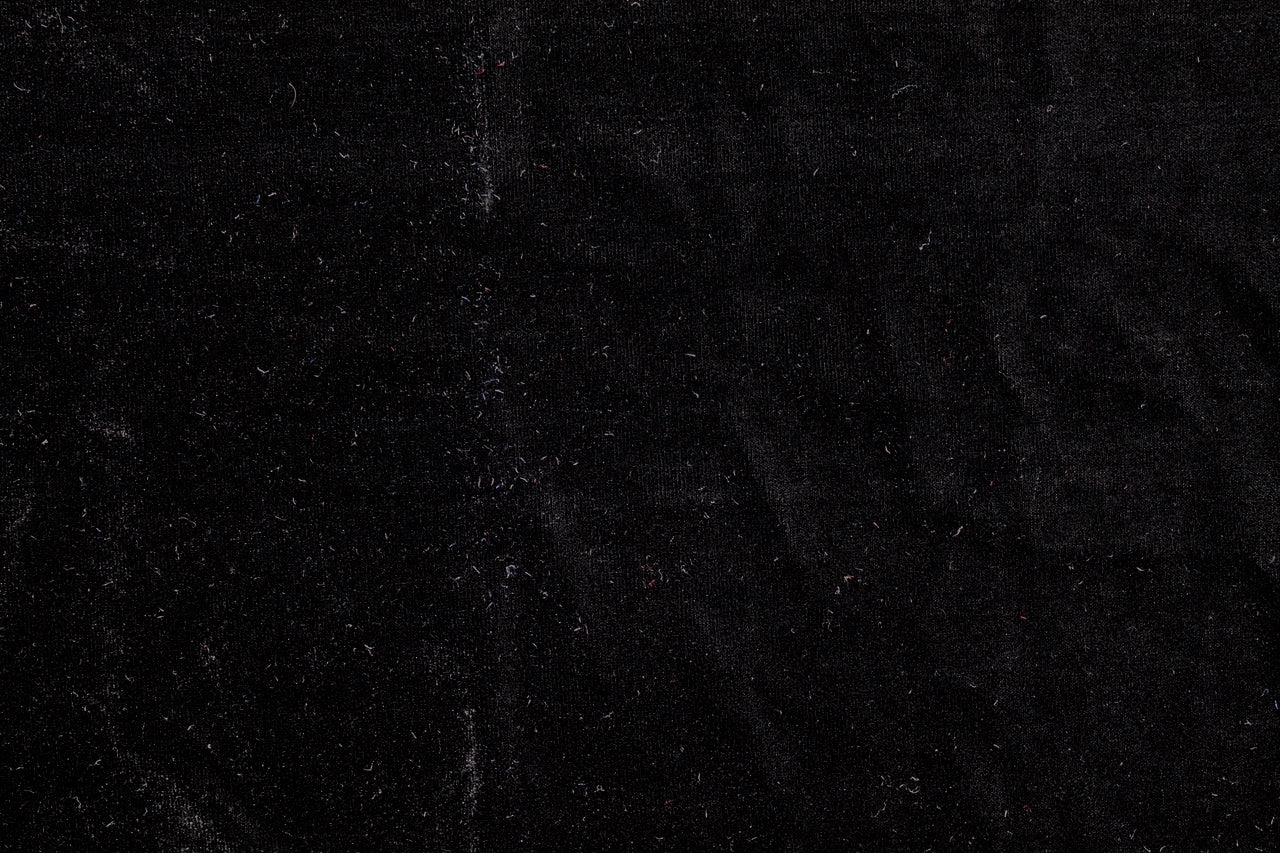 Tissu Velours Extensible Uni Noir