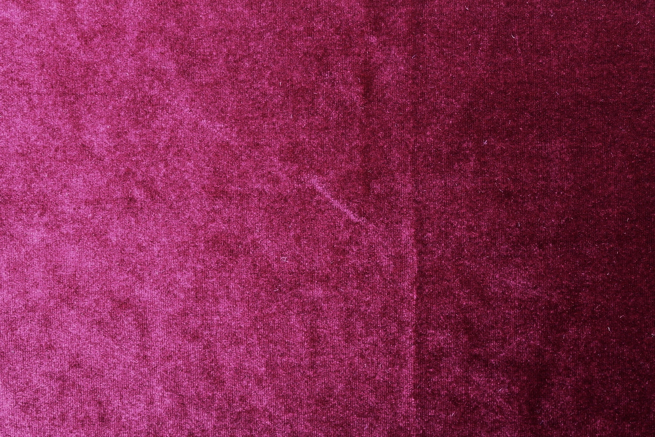 Tissu Velours Extensible Uni Rouge Bordeaux
