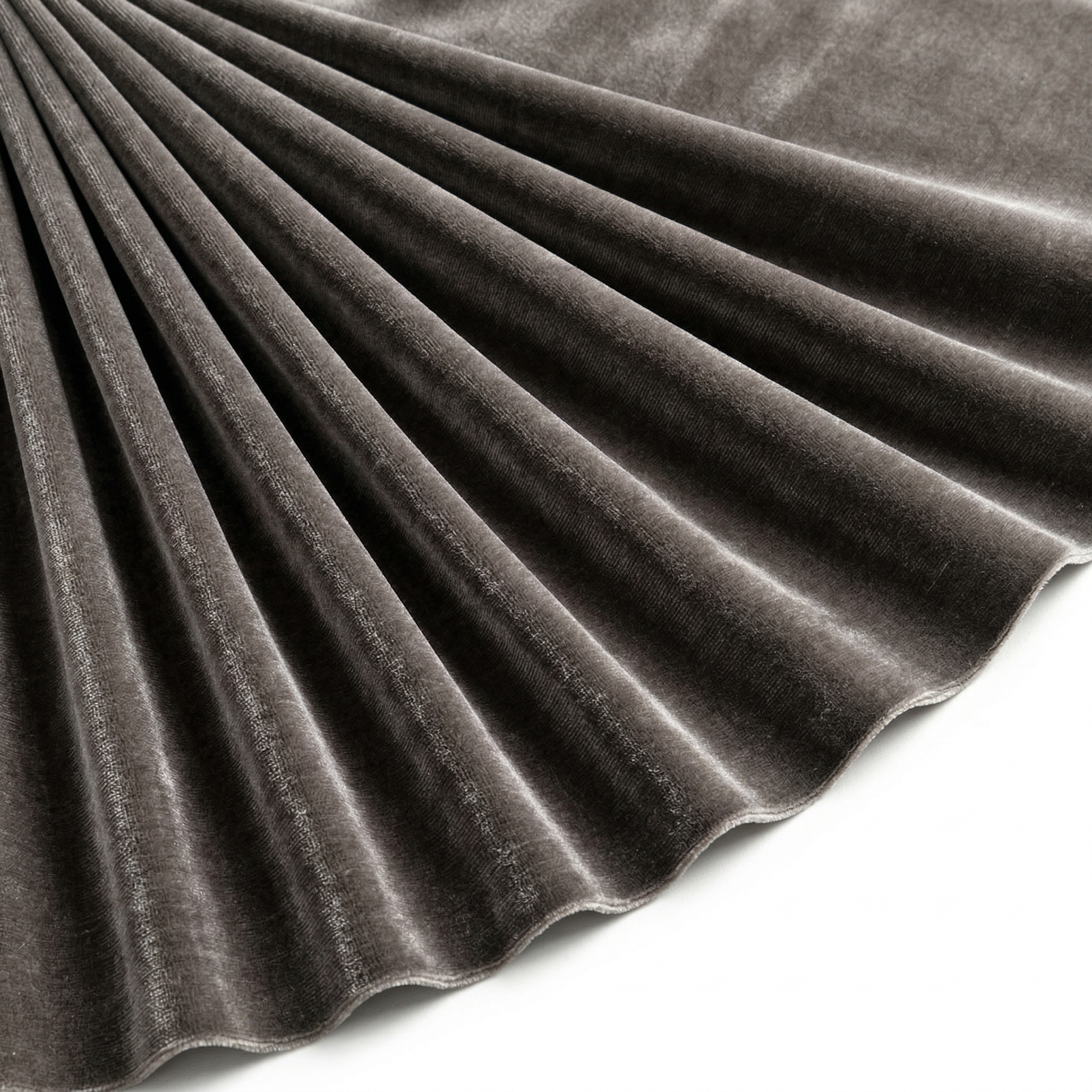 Tissu Velours Extensible Uni Taupe