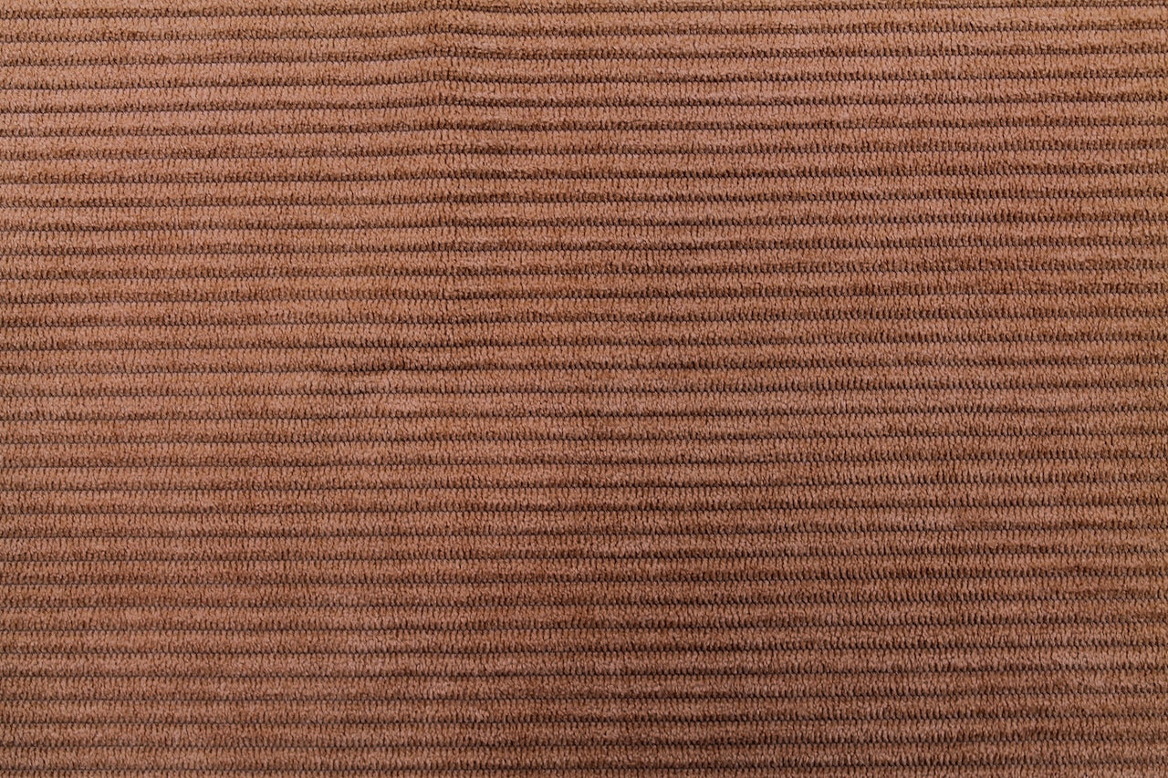 Tissu Velours Maille Côtelé Camel