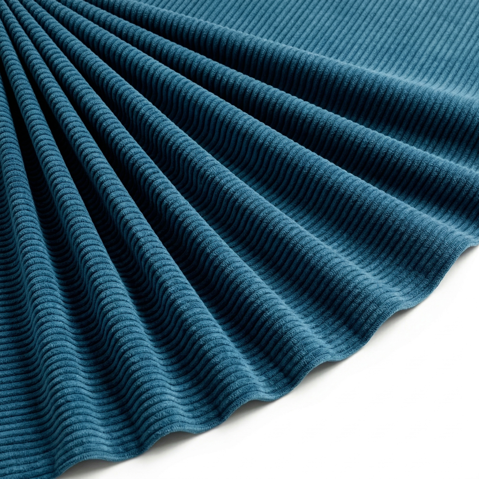Tissu Velours Maille Côtelé Canard