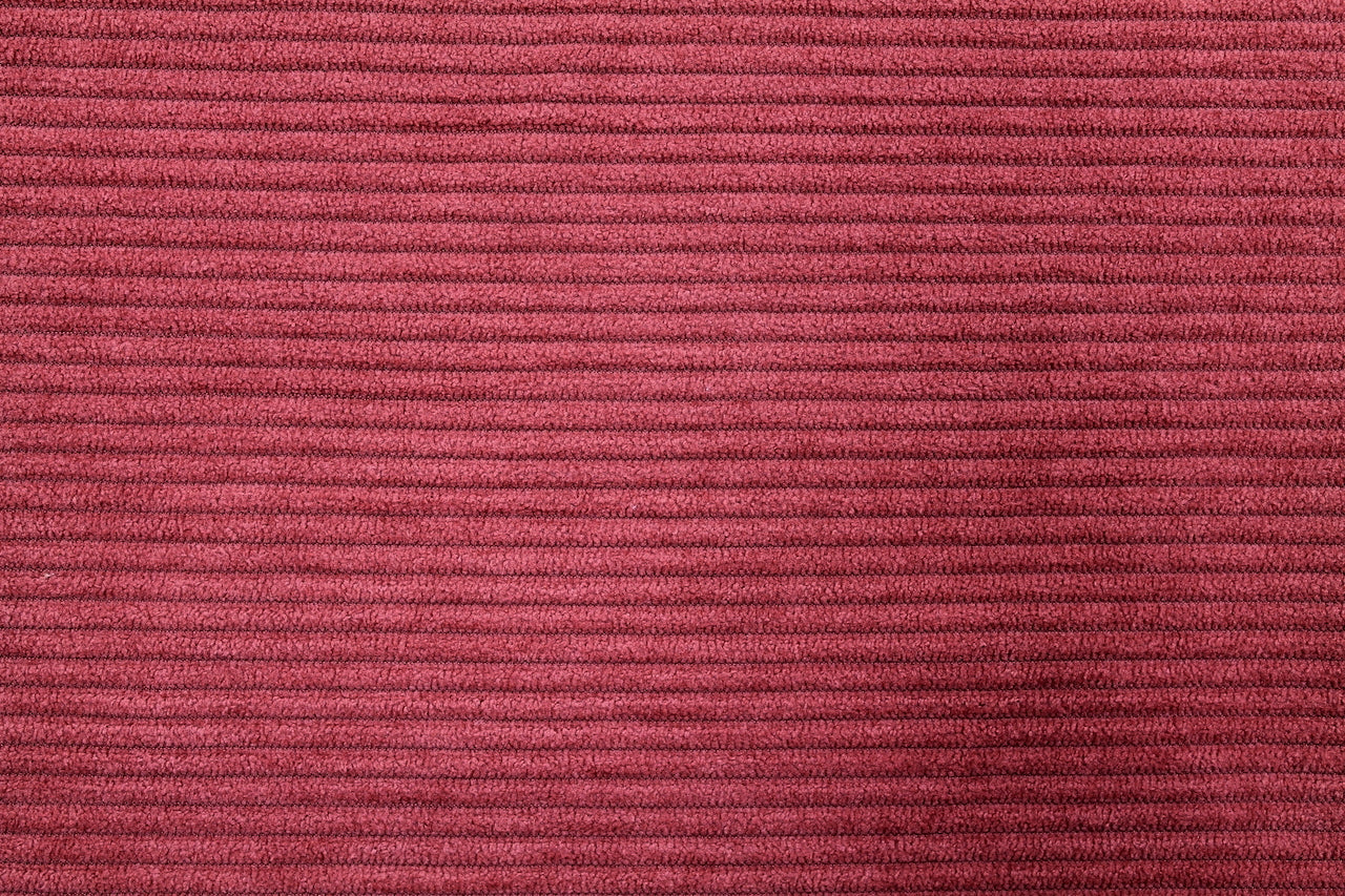 Tissu Velours Maille Côtelé Terracotta