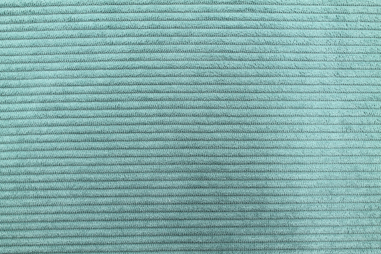 Tissu Velours Maille Côtelé Vert Jade