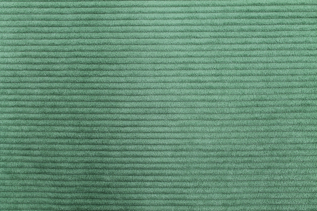 Tissu Velours Maille Côtelé Vert Tilleul
