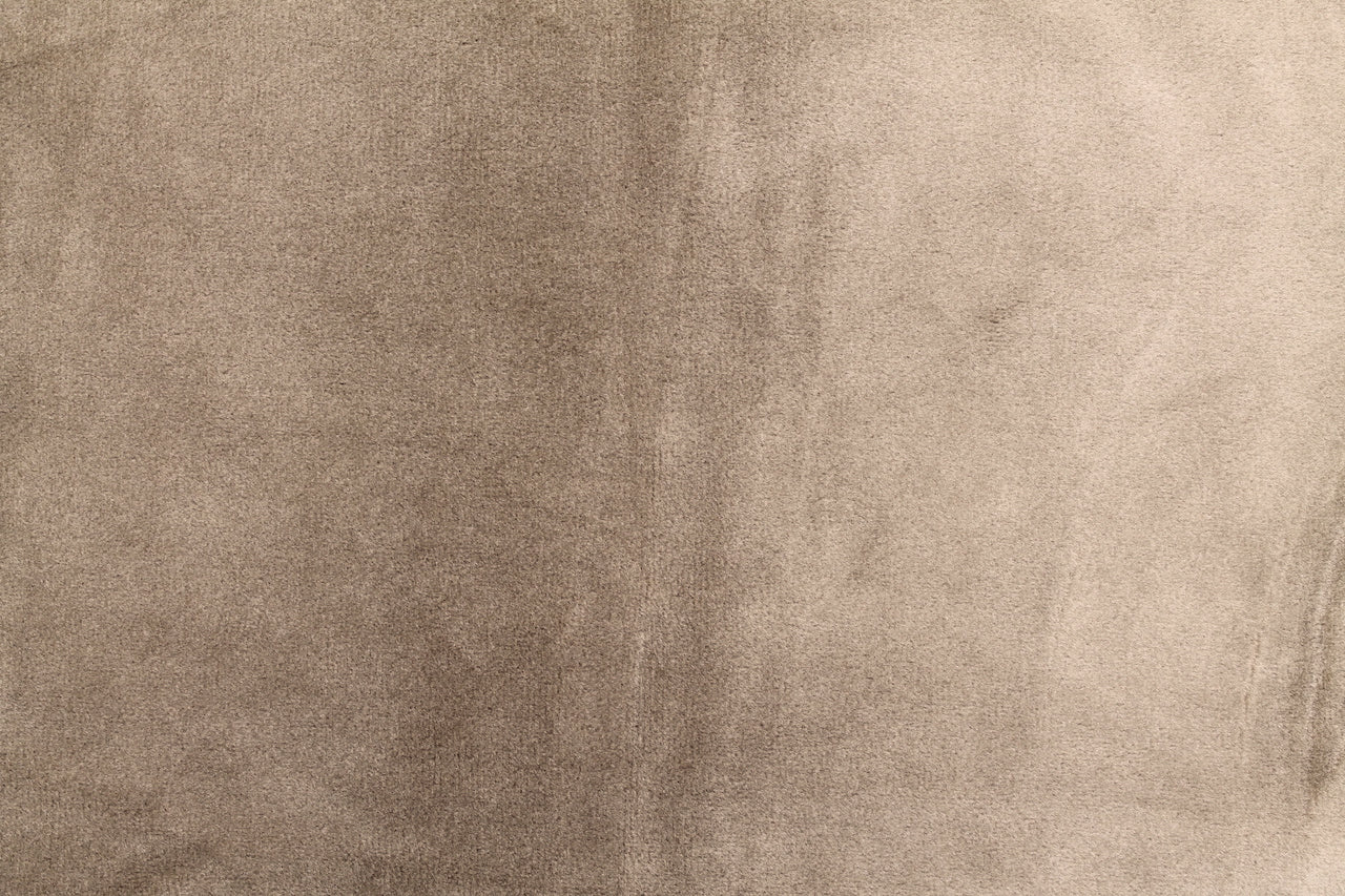 Tissu Velours Mat Extensible Uni Beige foncé