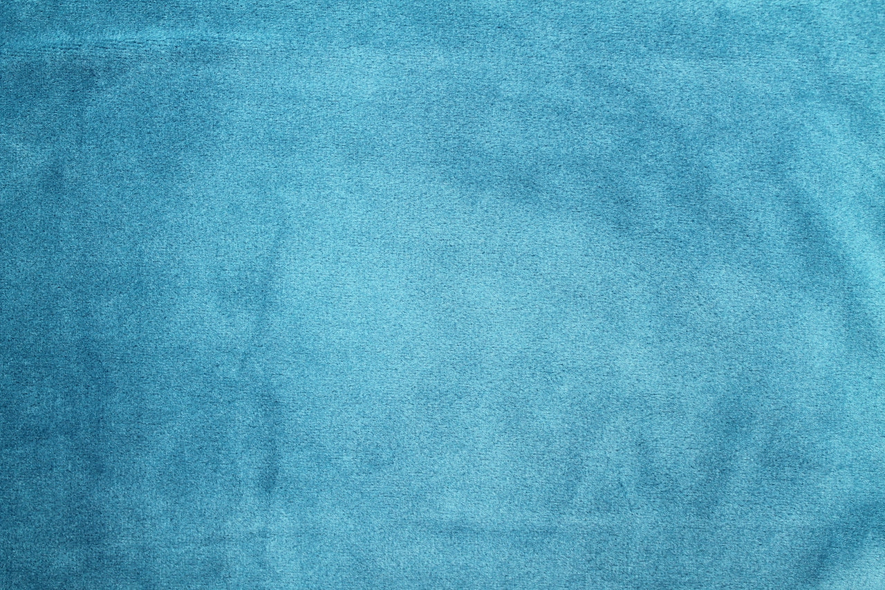 Tissu Velours Mat Extensible Uni Bleu pétrole