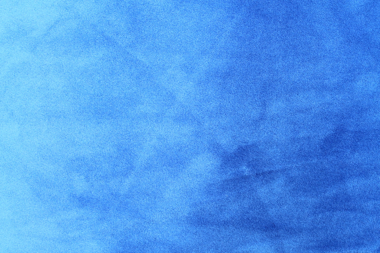 Tissu Velours Mat Extensible Uni Bleu roi