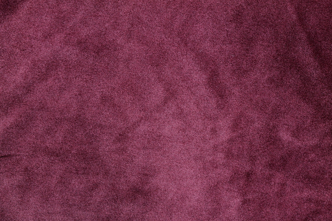 Tissu Velours Mat Extensible Uni Bordeaux