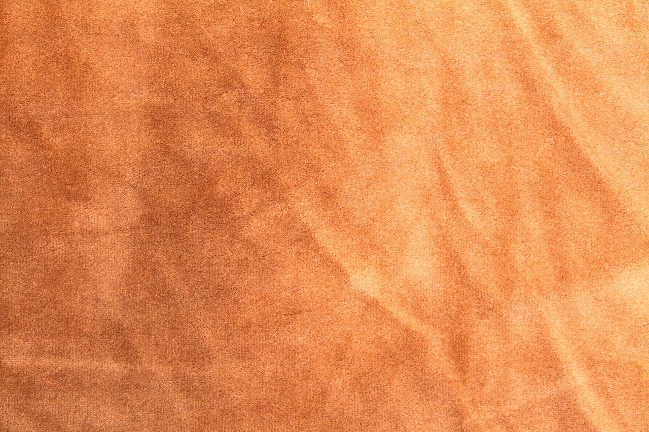 Tissu Velours Mat Extensible Uni Brique