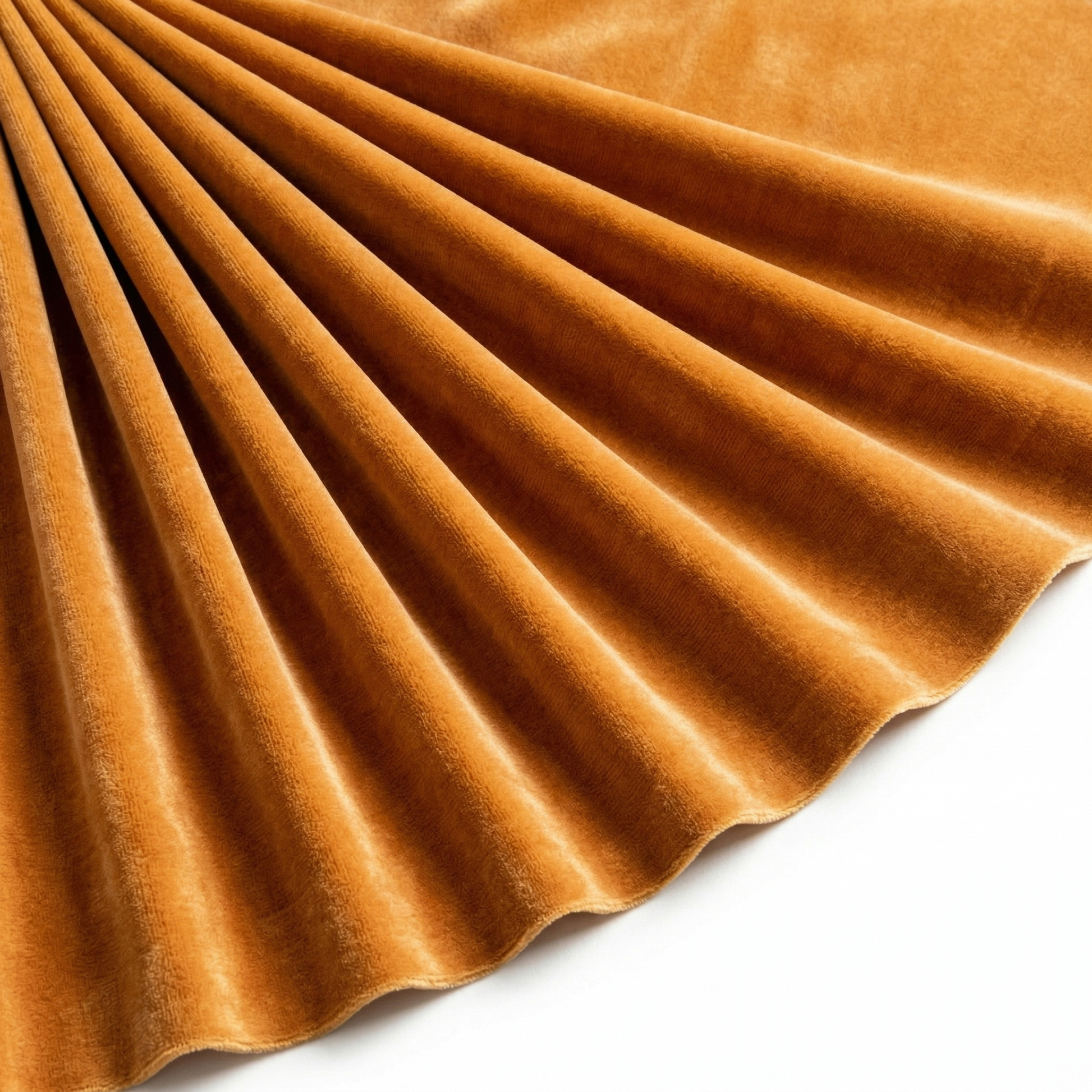 Tissu Velours Mat Extensible Uni Brique