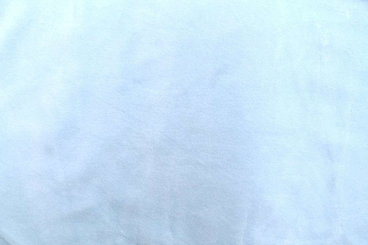 Tissu Velours Mat Extensible Uni Bleu Ciel