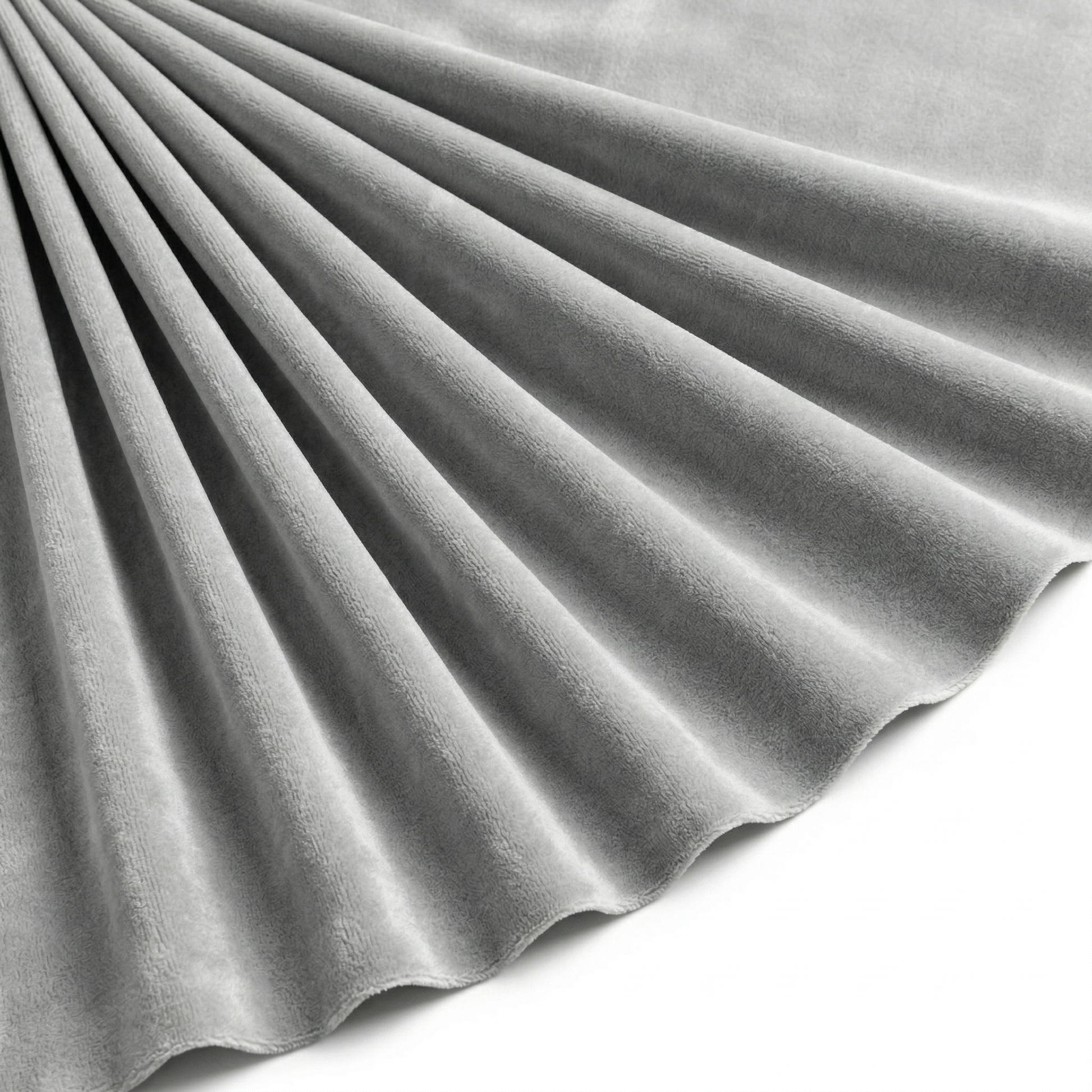 Tissu Velours Mat Extensible Uni Gris clair