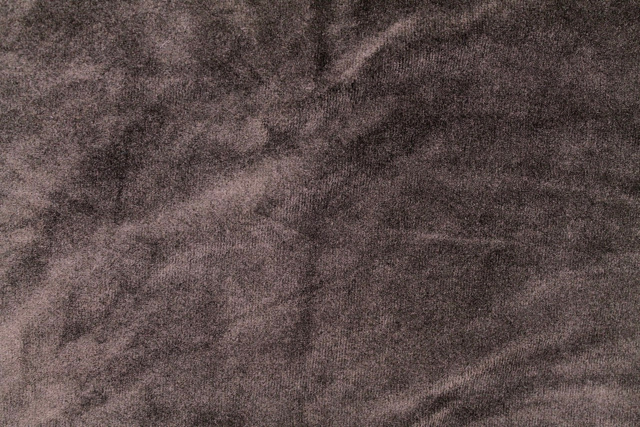Tissu Velours Mat Extensible Uni Marron