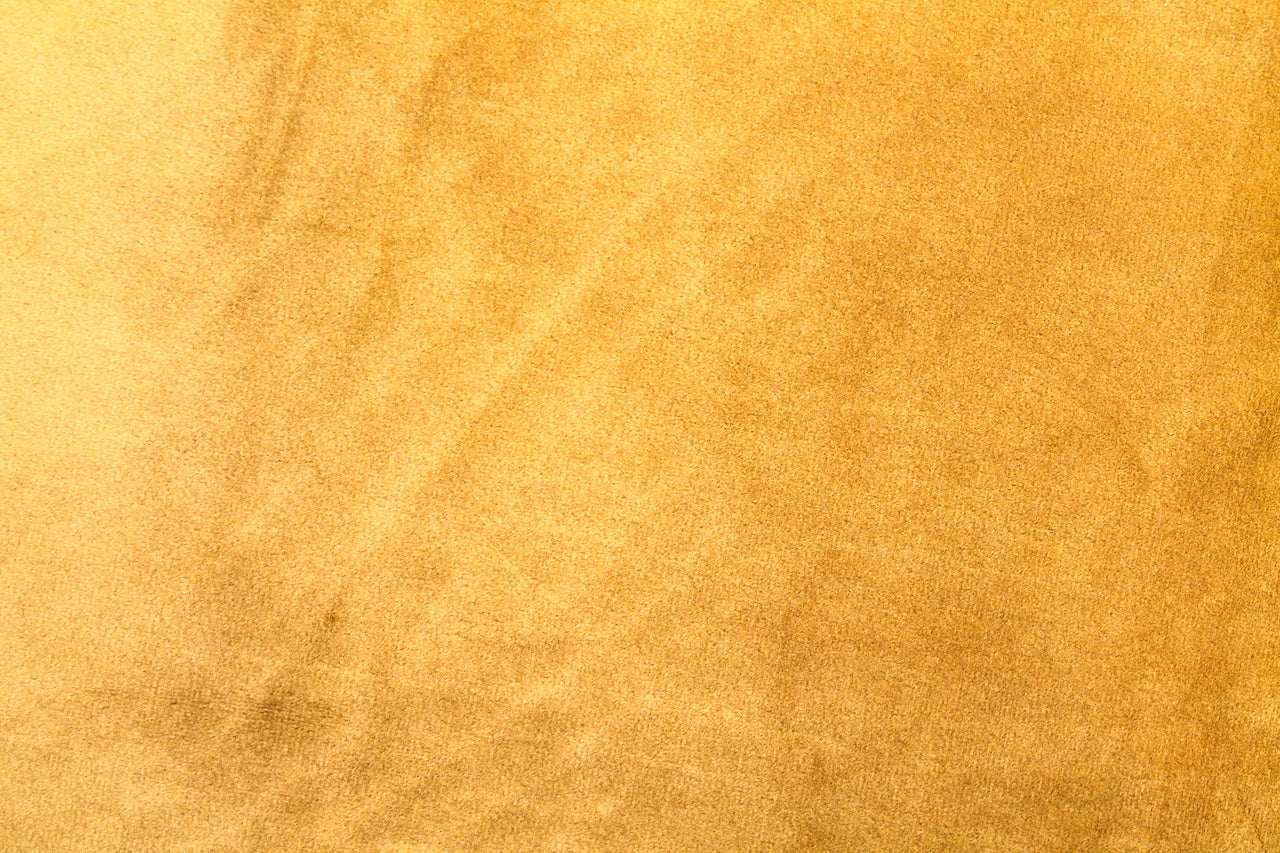 Tissu Velours Mat Extensible Uni Moutarde