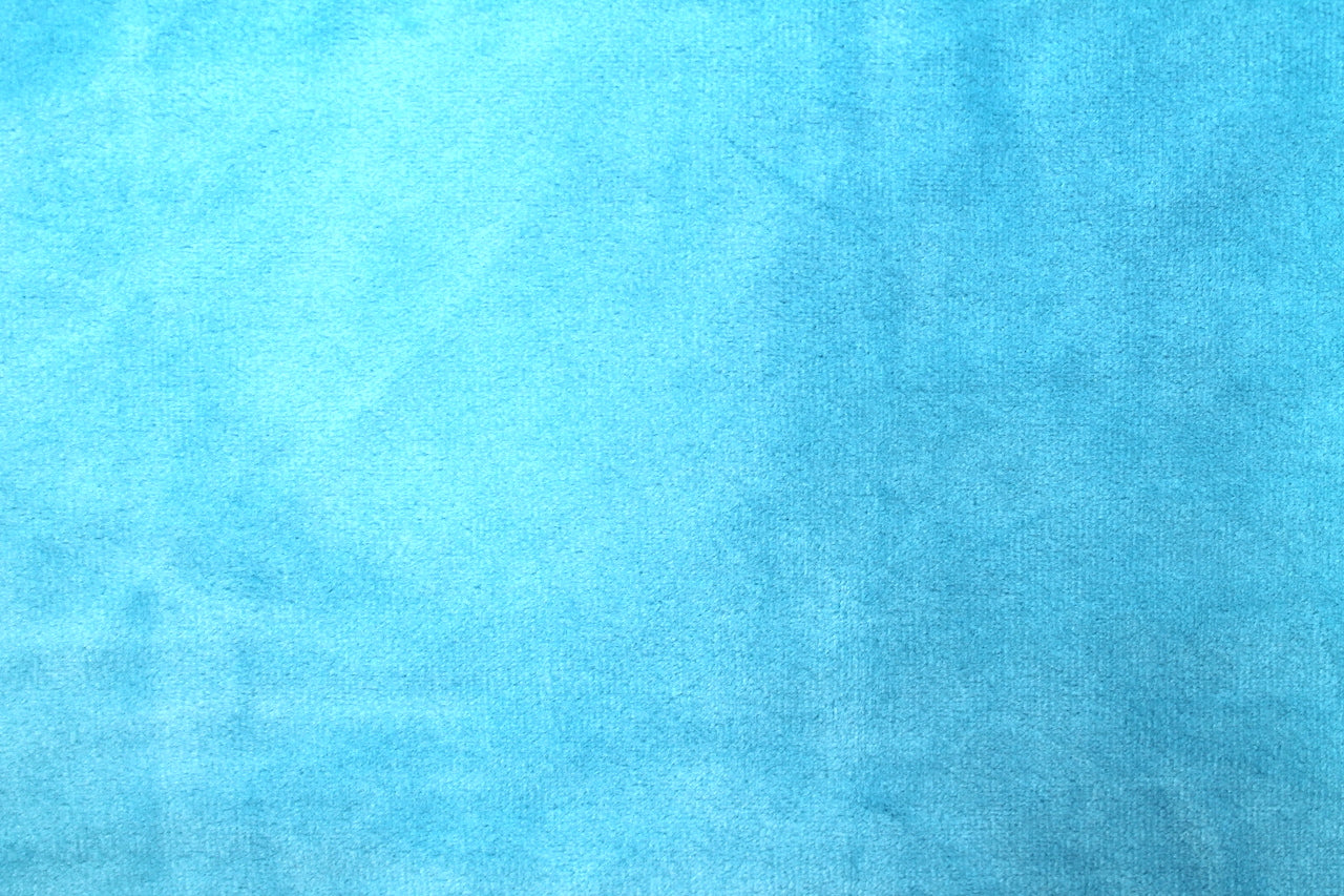 Tissu Velours Mat Extensible Uni Turquoise