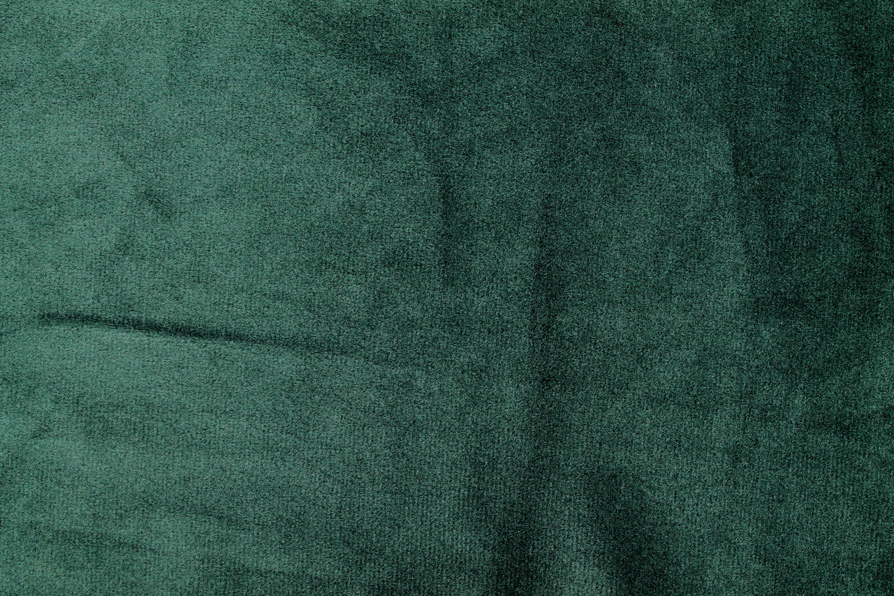 Tissu Velours Mat Extensible Uni Vert Sapin