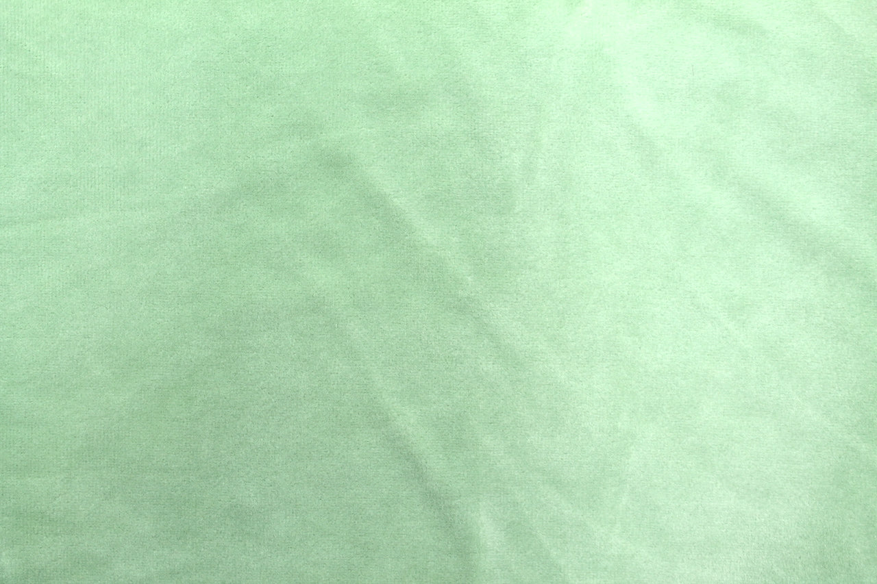 Tissu Velours Mat Extensible Uni Vert amande