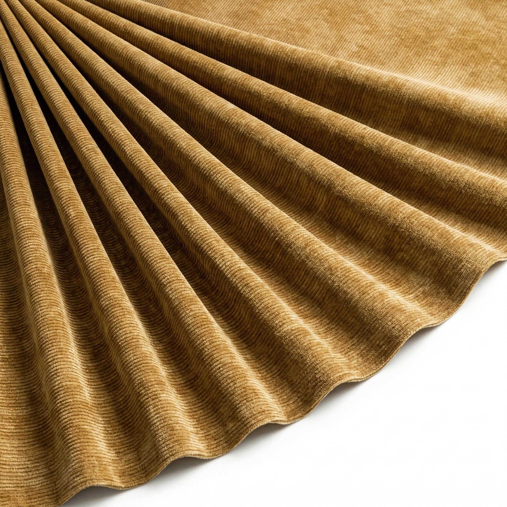 Tissu Velours côtes fines Uni Camel