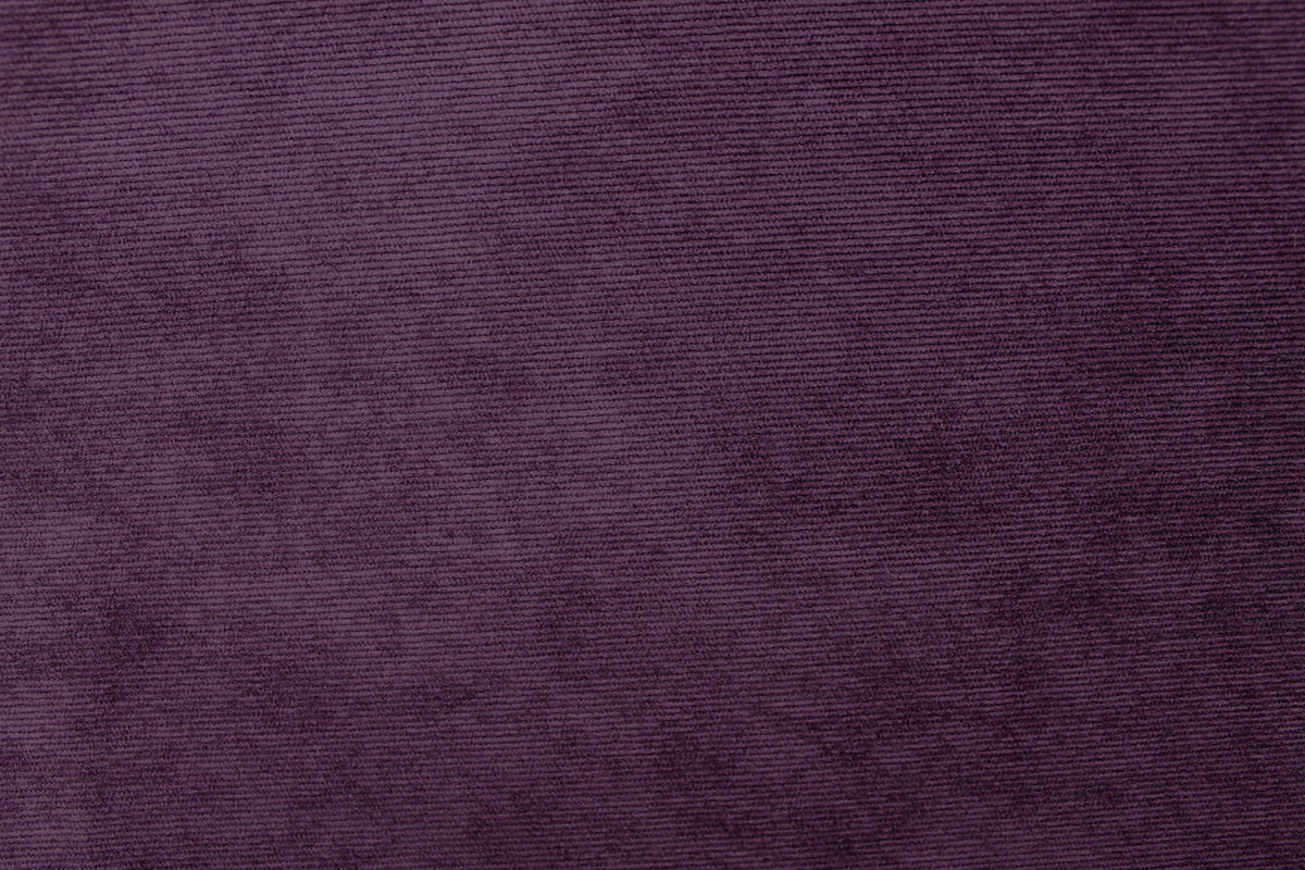 Tissu Velours côtes fines Uni Violet Prune