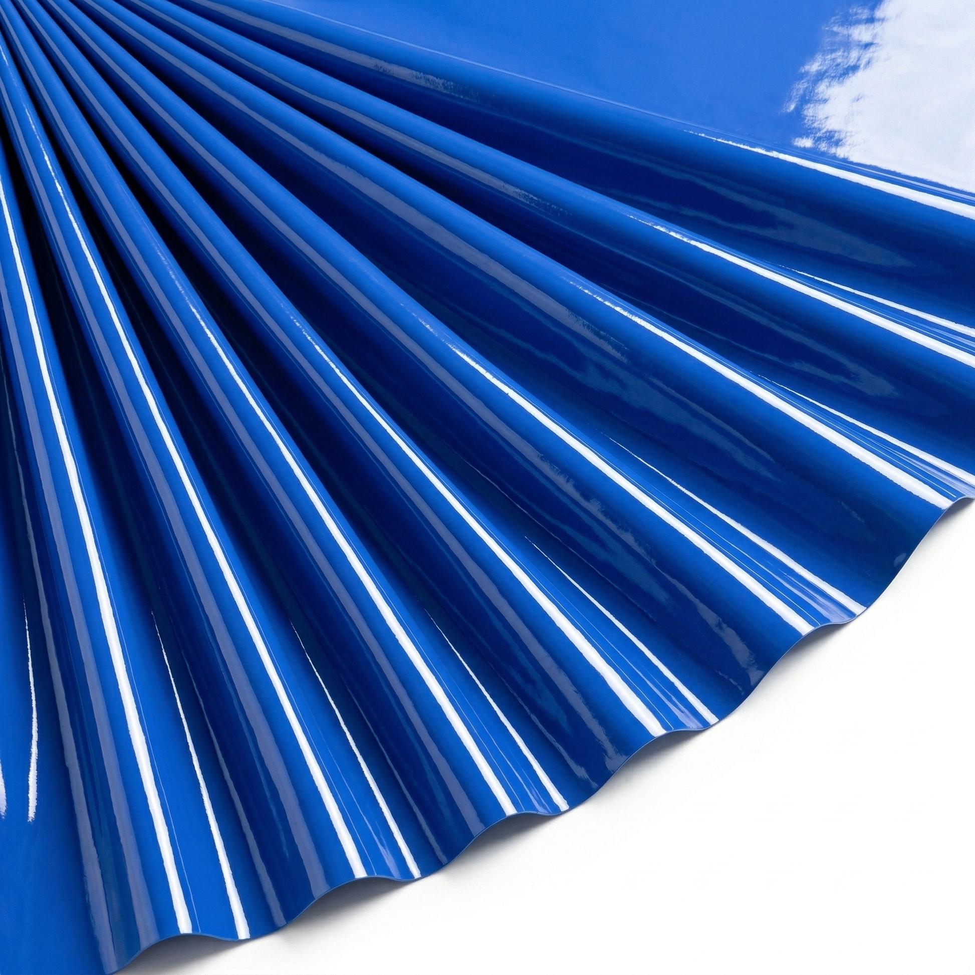 Tissu Vinyl Uni Bleu Roi