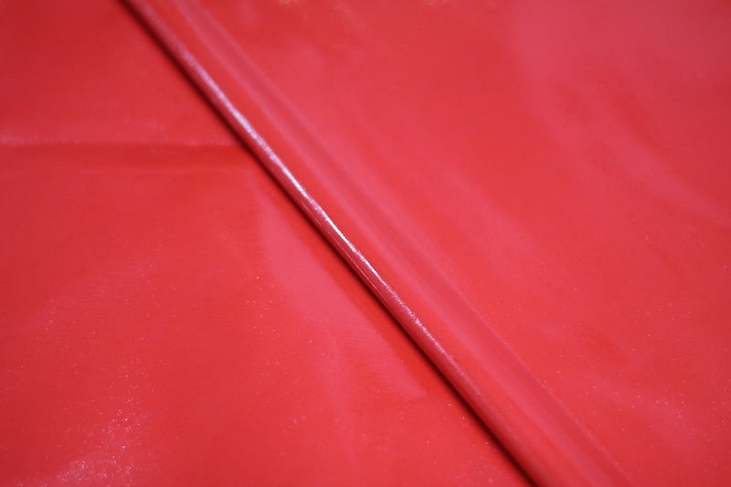 Tissu Vinyl Uni Rouge
