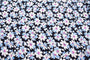 Tissu Viscose Imprimée Fleur Solène Marine
