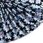 Tissu Viscose Imprimée Fleur Solène Marine