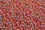 Tissu Viscose Imprimée Fleur Véra Rouge