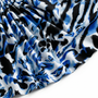 Tissu Viscose Imprimée Léopard Bleu