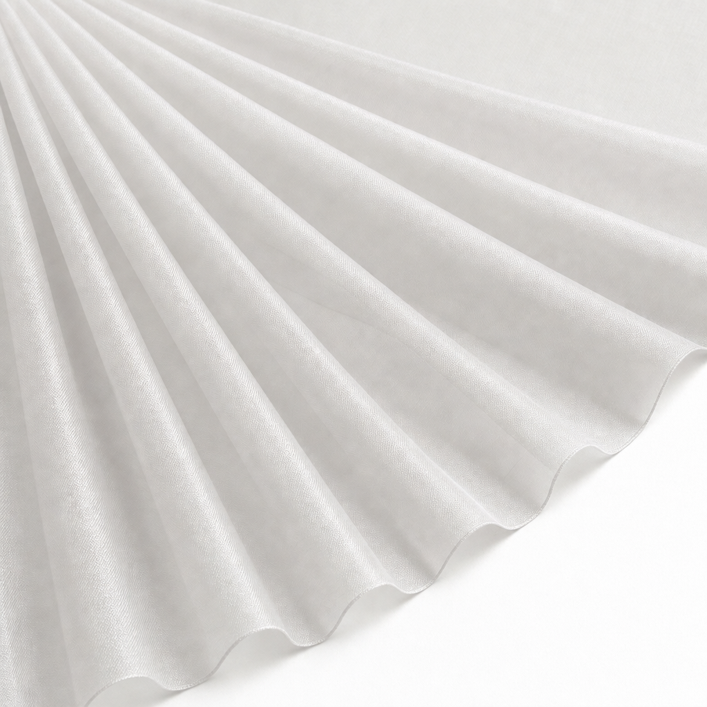 Tissu Voilage Mousseline Largeur 300cm Blanc cassé