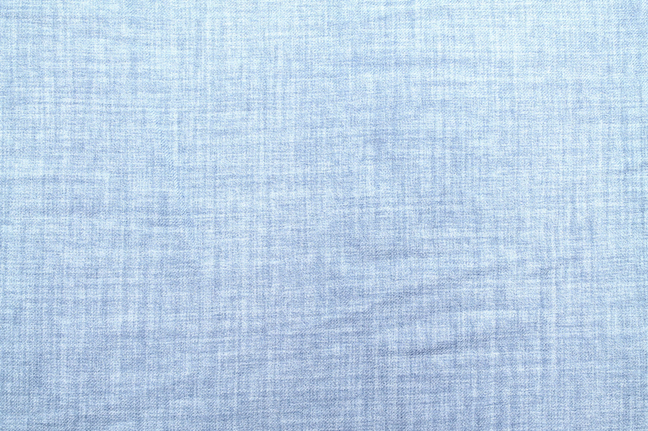 Tissu Voile Fluide Effet Naturel Mélange Bleu Ciel
