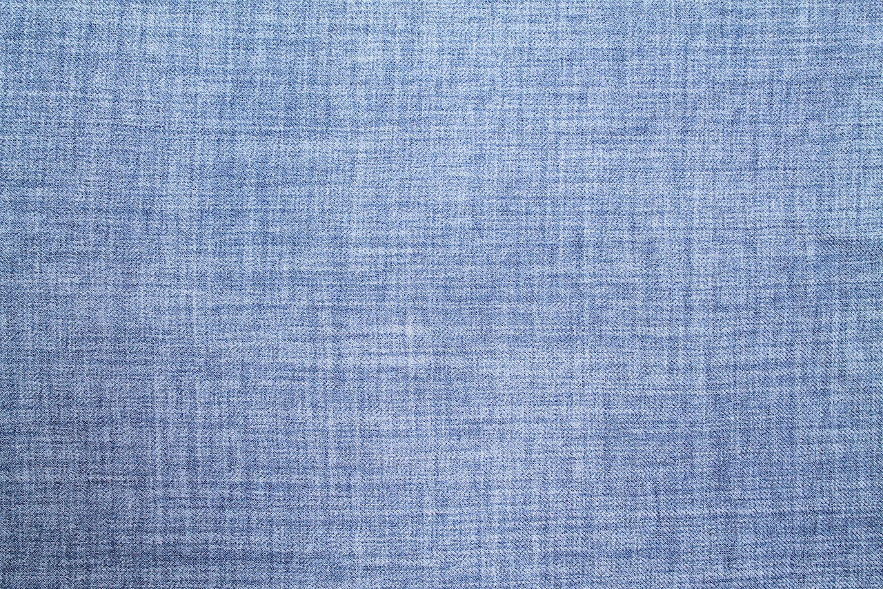 Tissu Voile Fluide Effet Naturel Mélange Bleu Denim
