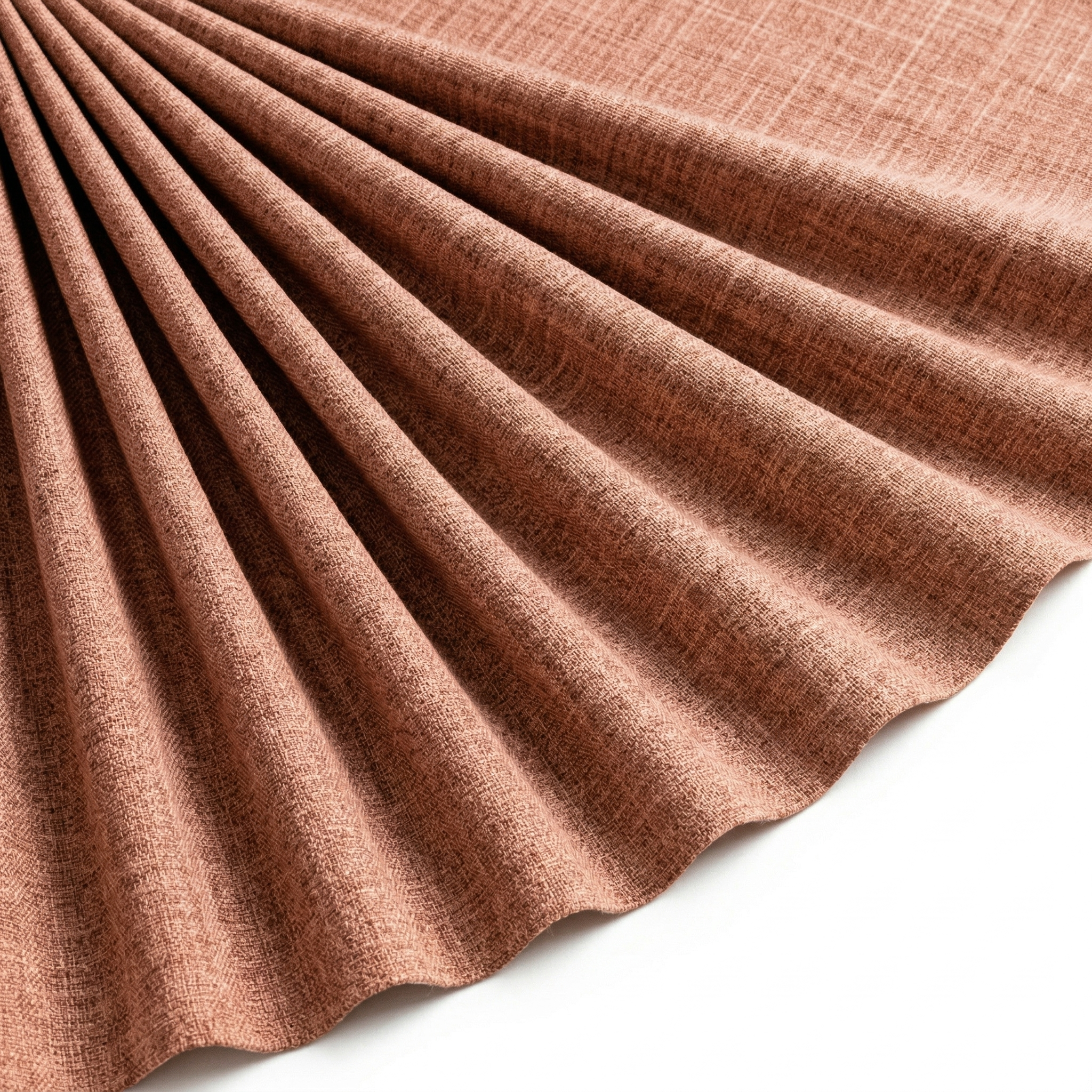 Tissu Voile Fluide Effet Naturel Mélange Camel