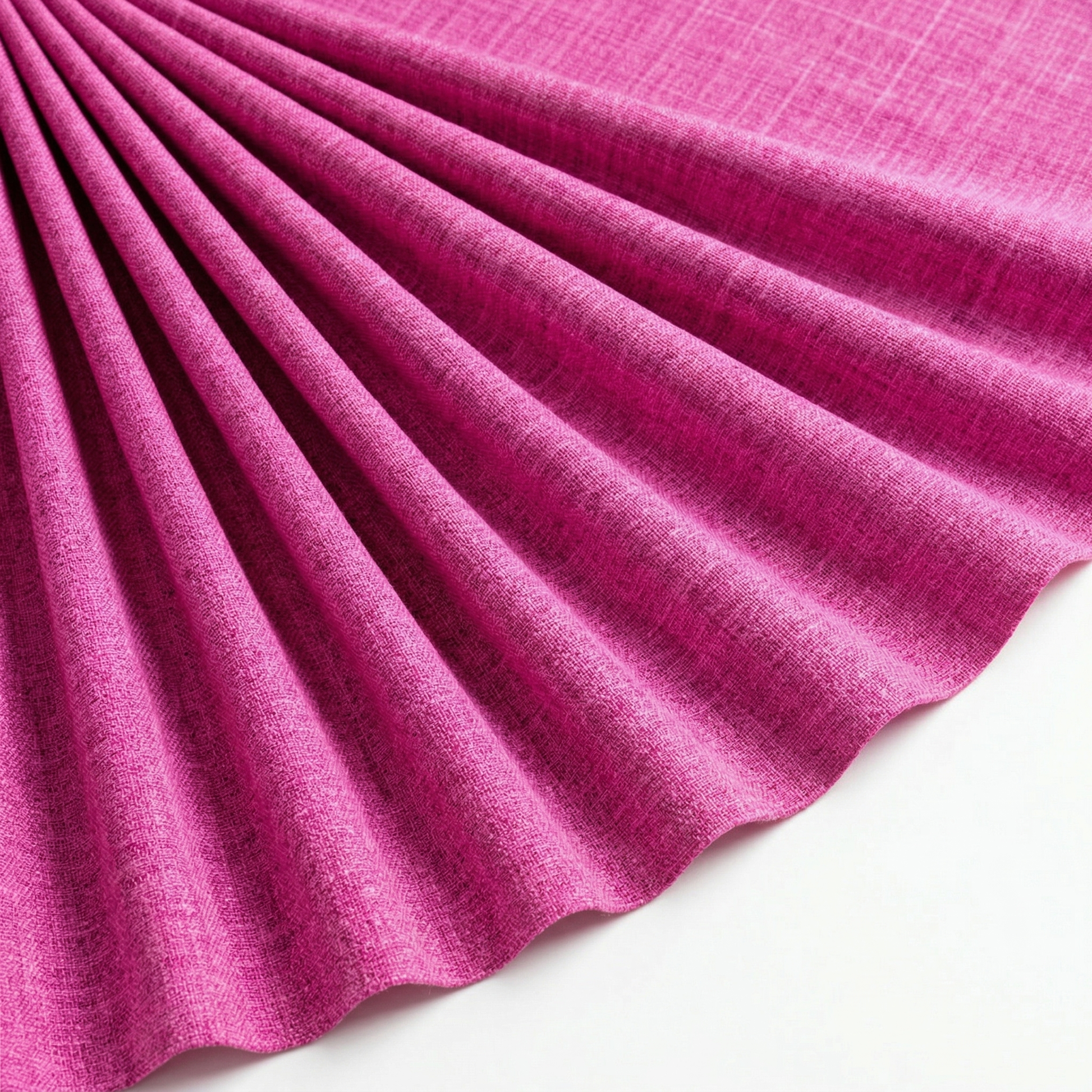 Tissu Voile Fluide Effet Naturel Mélange Fuchsia