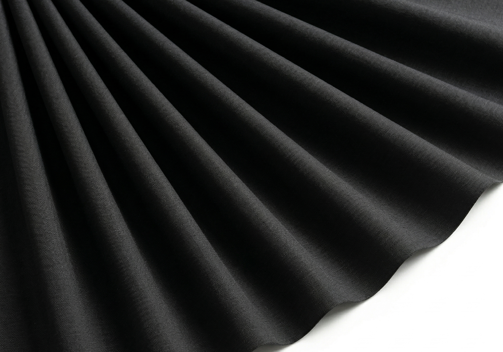 Tissu Uni Noir