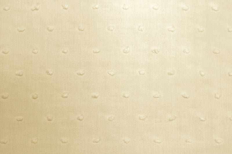 Tissu Voile de Coton Plumetis Beige