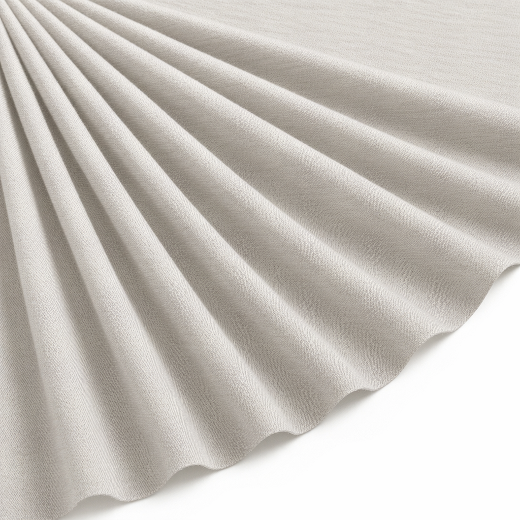 Tissu Voile de Coton Uni Blanc cassé