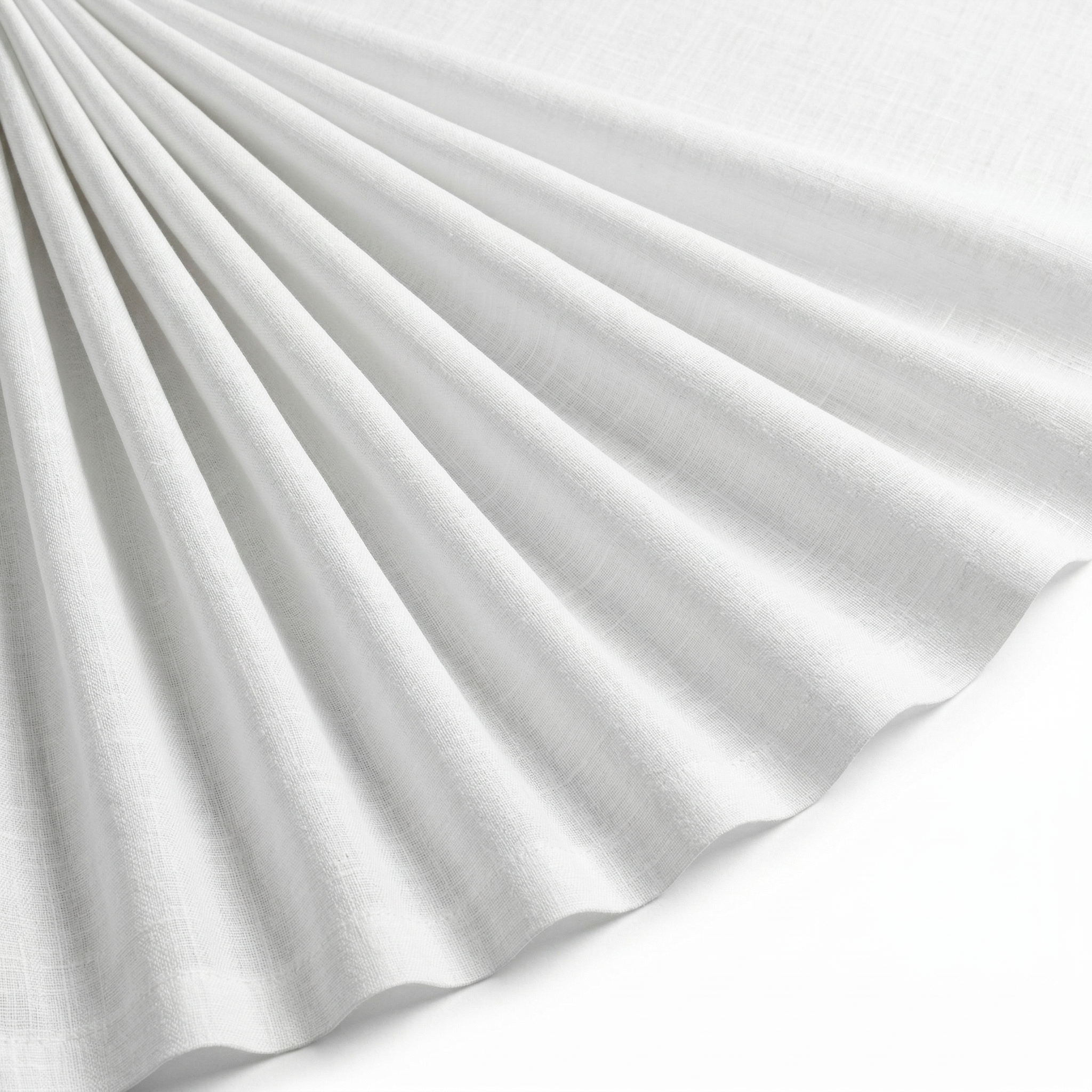 Tissu Voile de Coton Uni Blanc