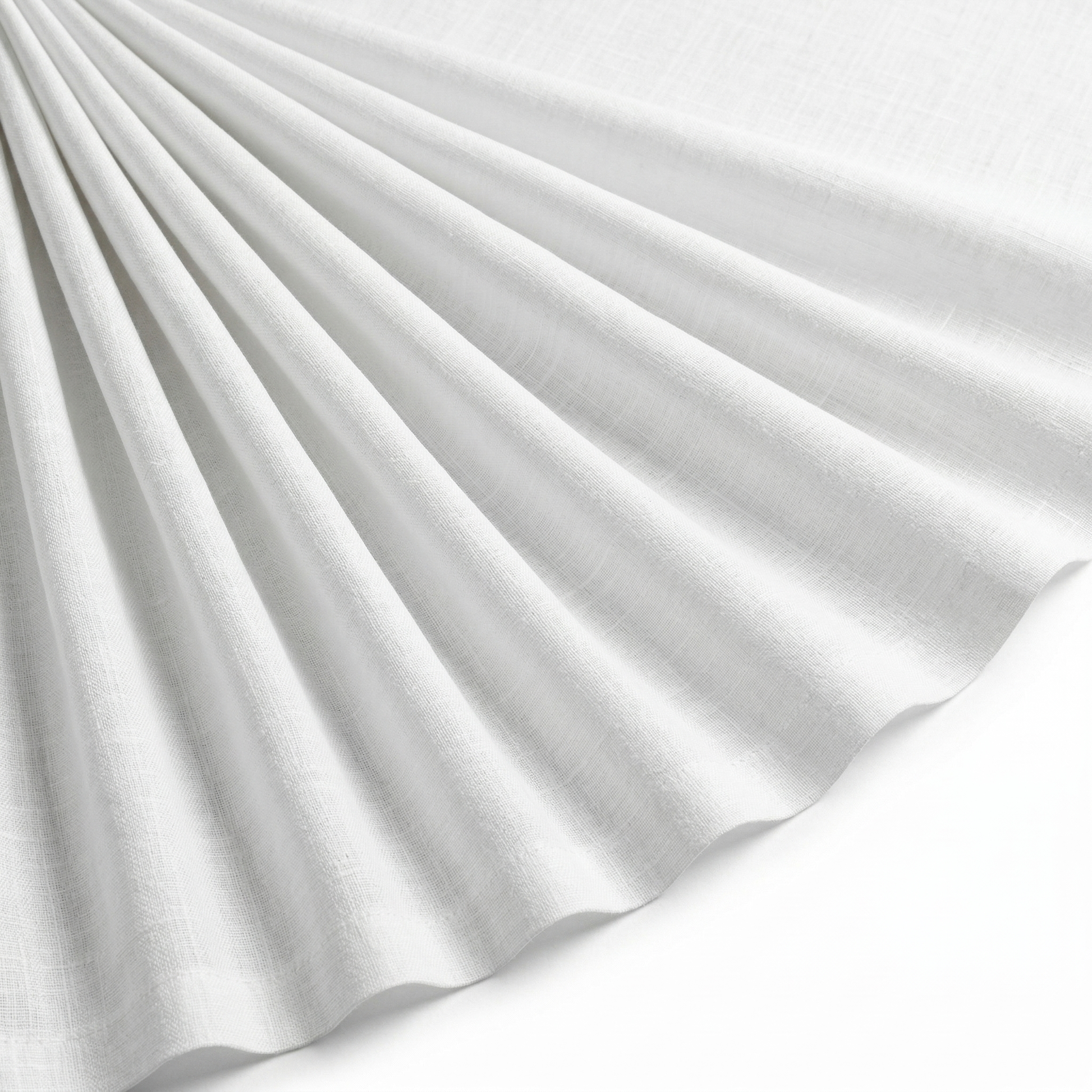 Tissu Voile de Coton Uni Blanc