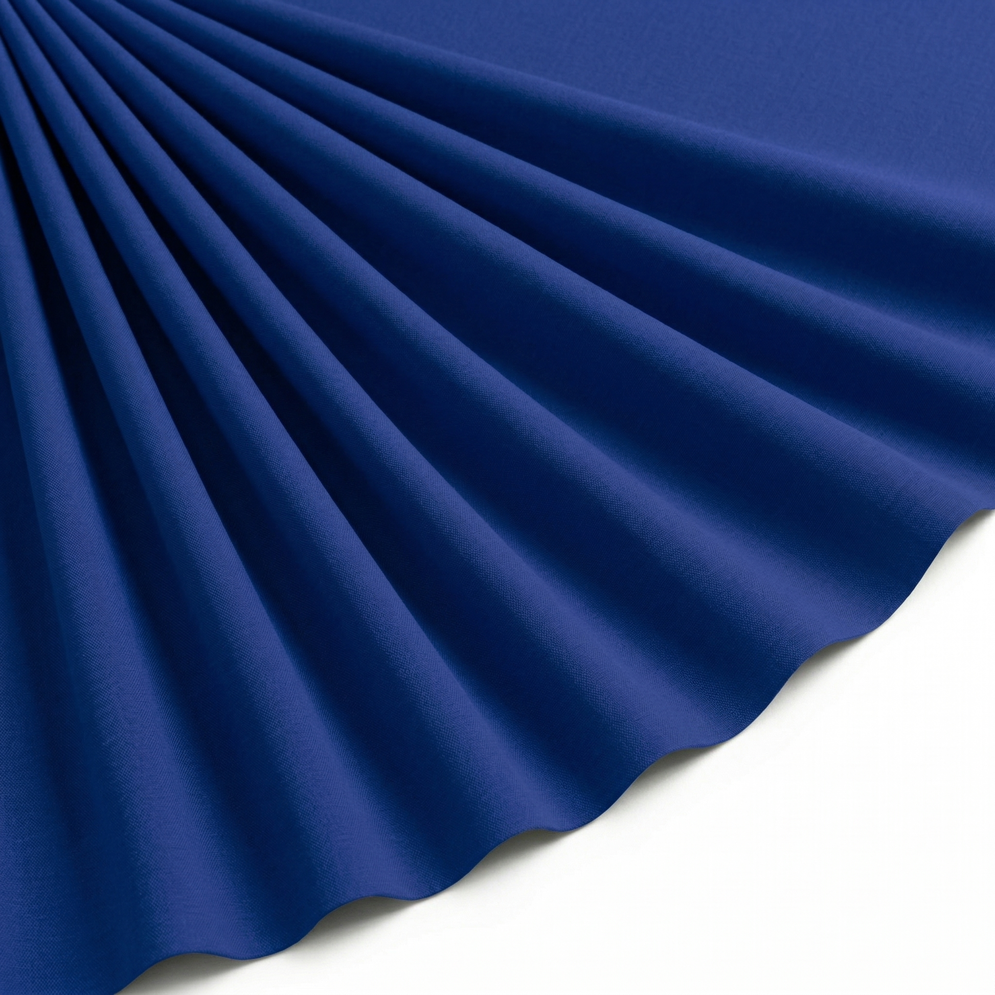 Tissu Voile de Coton Uni Bleu Roi